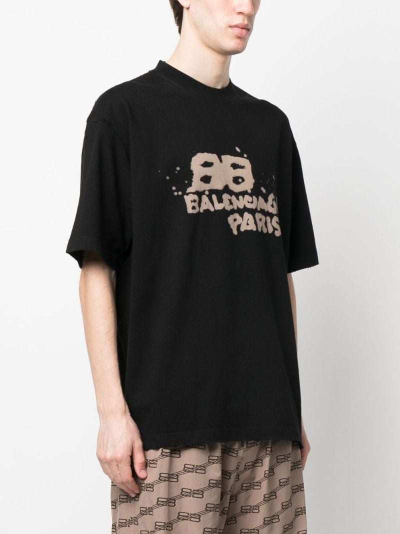 Black Bb Icon Print T-shirt