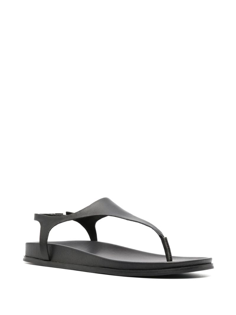 Black Gio Leather Sandals