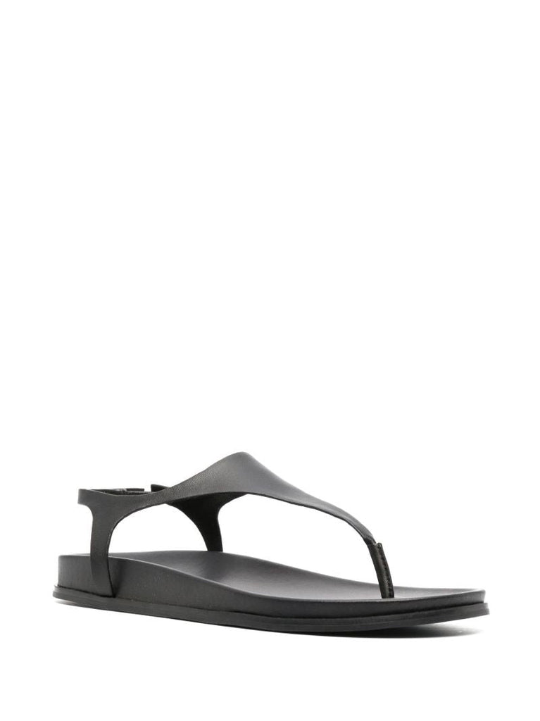 Black Gio Leather Sandals