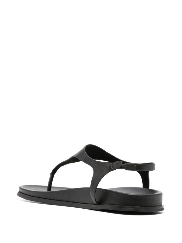 Black Gio Leather Sandals