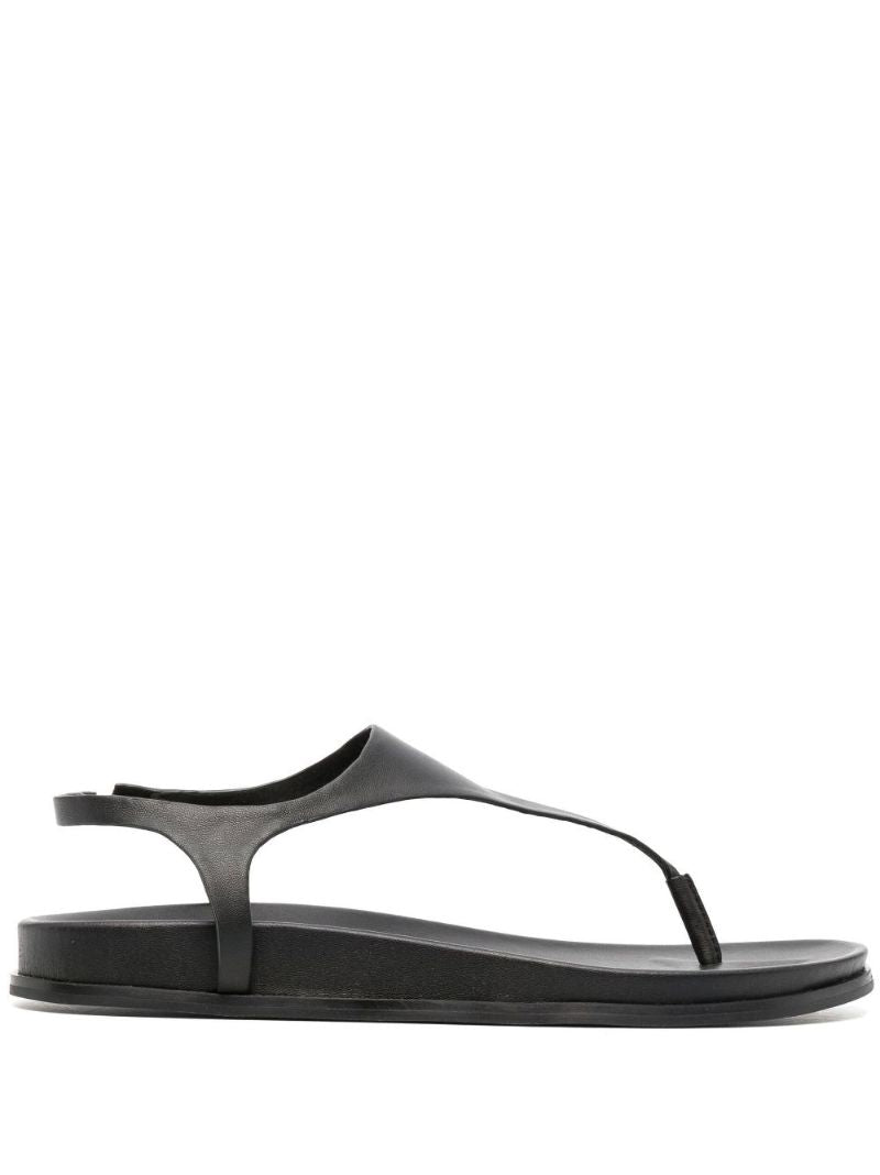 Black Gio Leather Sandals