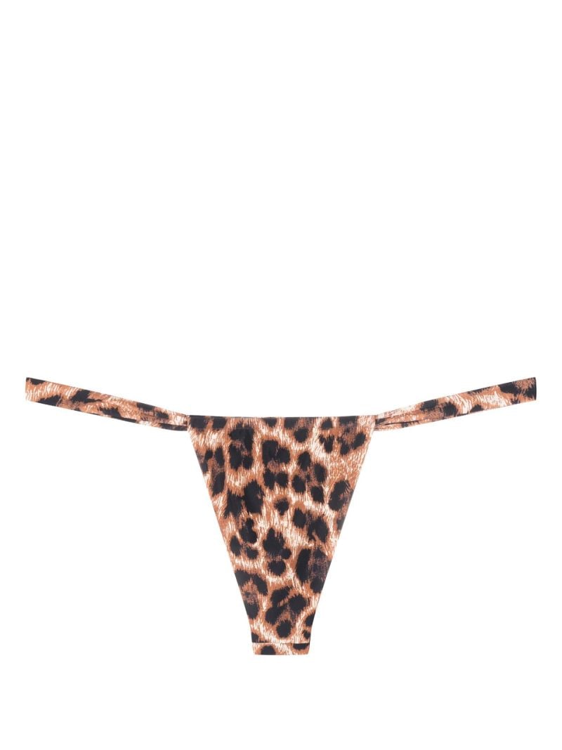 Brown Bali Leopard Print Bikini Bottoms
