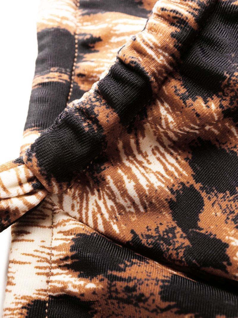Brown Bali Leopard Print Bikini Bottoms