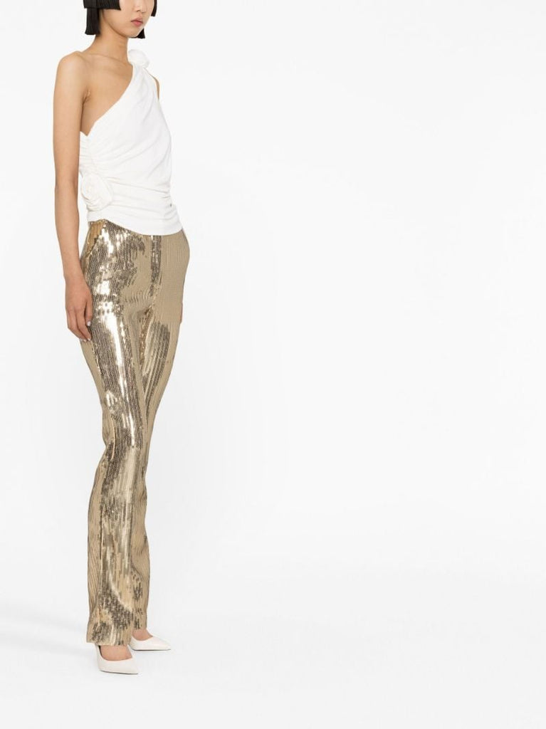White Rose One-shoulder Top