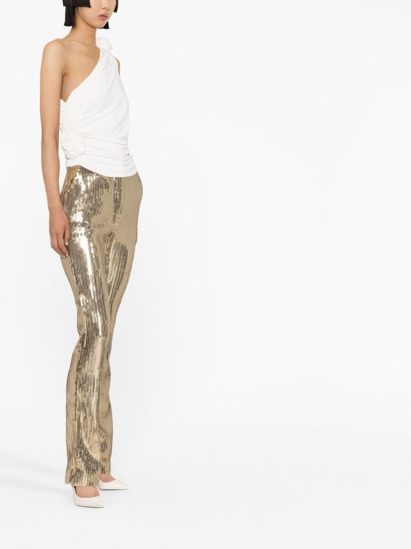 White Rose One-shoulder Top