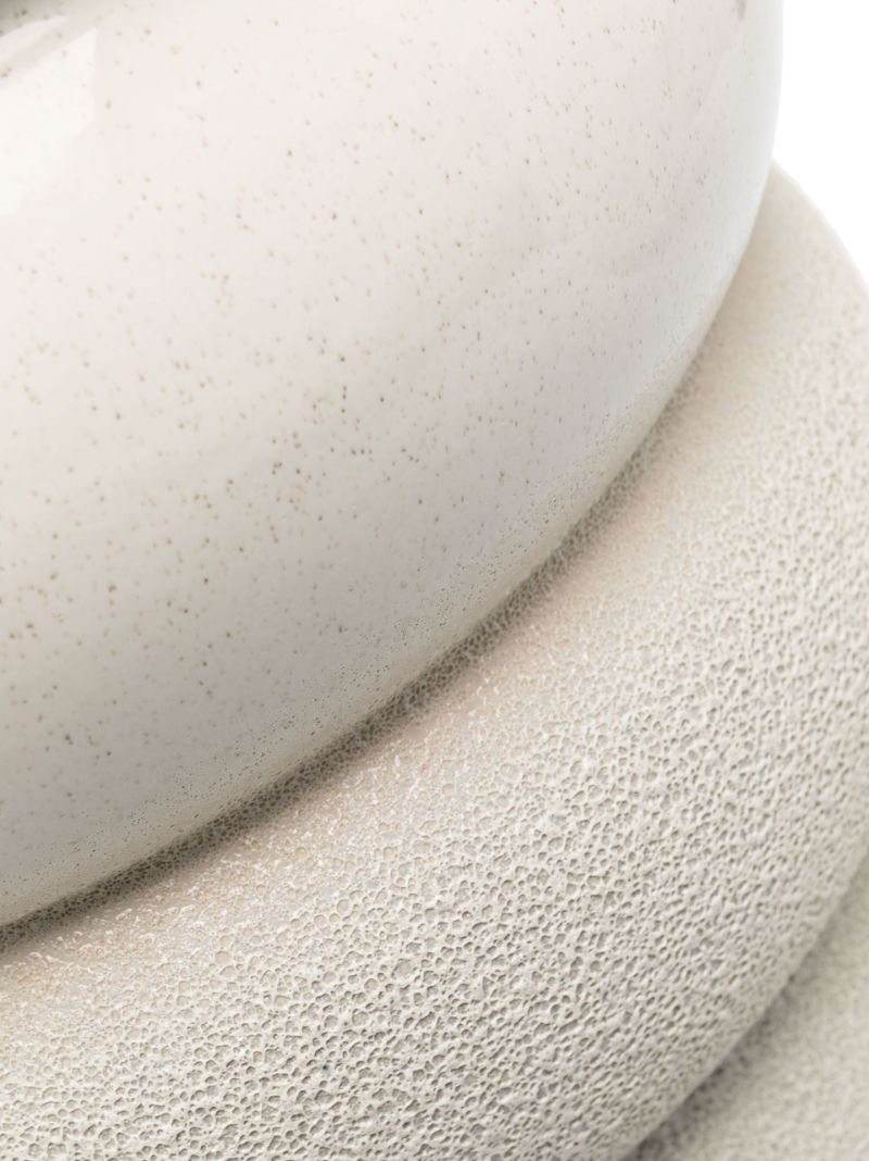 White Chubby Ceramic Stool
