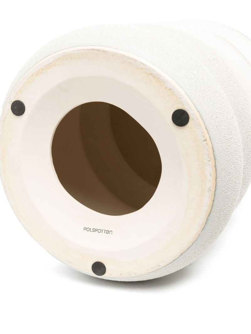White Chubby Ceramic Stool