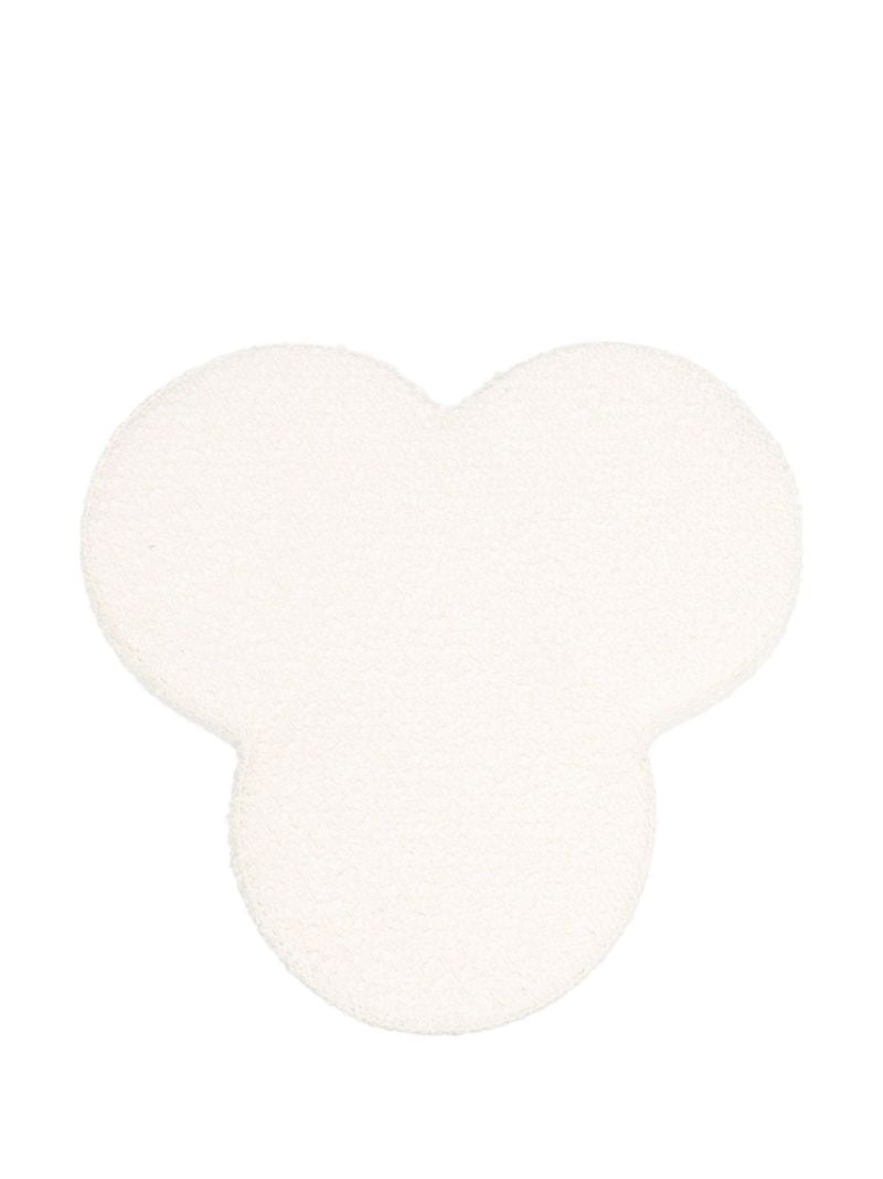 Neutral Clover Boucle Stool
