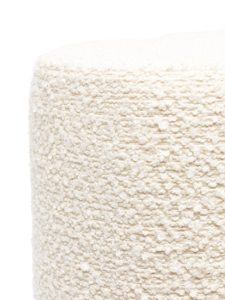 Neutral Clover Boucle Stool