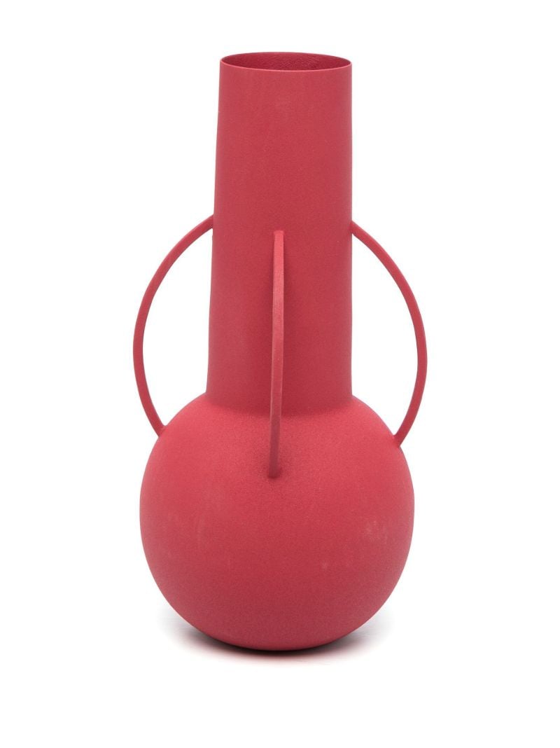 Red Roman Powder-coated Vases 4-set