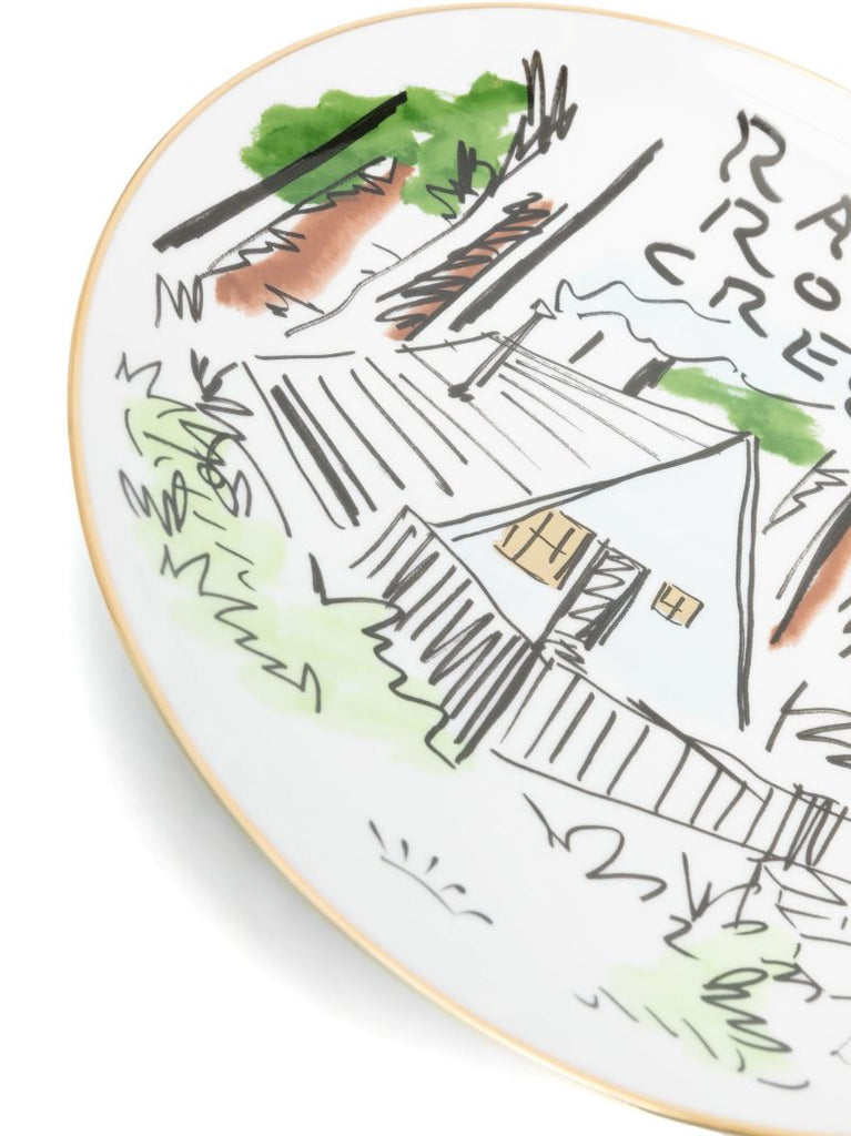 White Rain Rock Creek Graphic Print Plate
