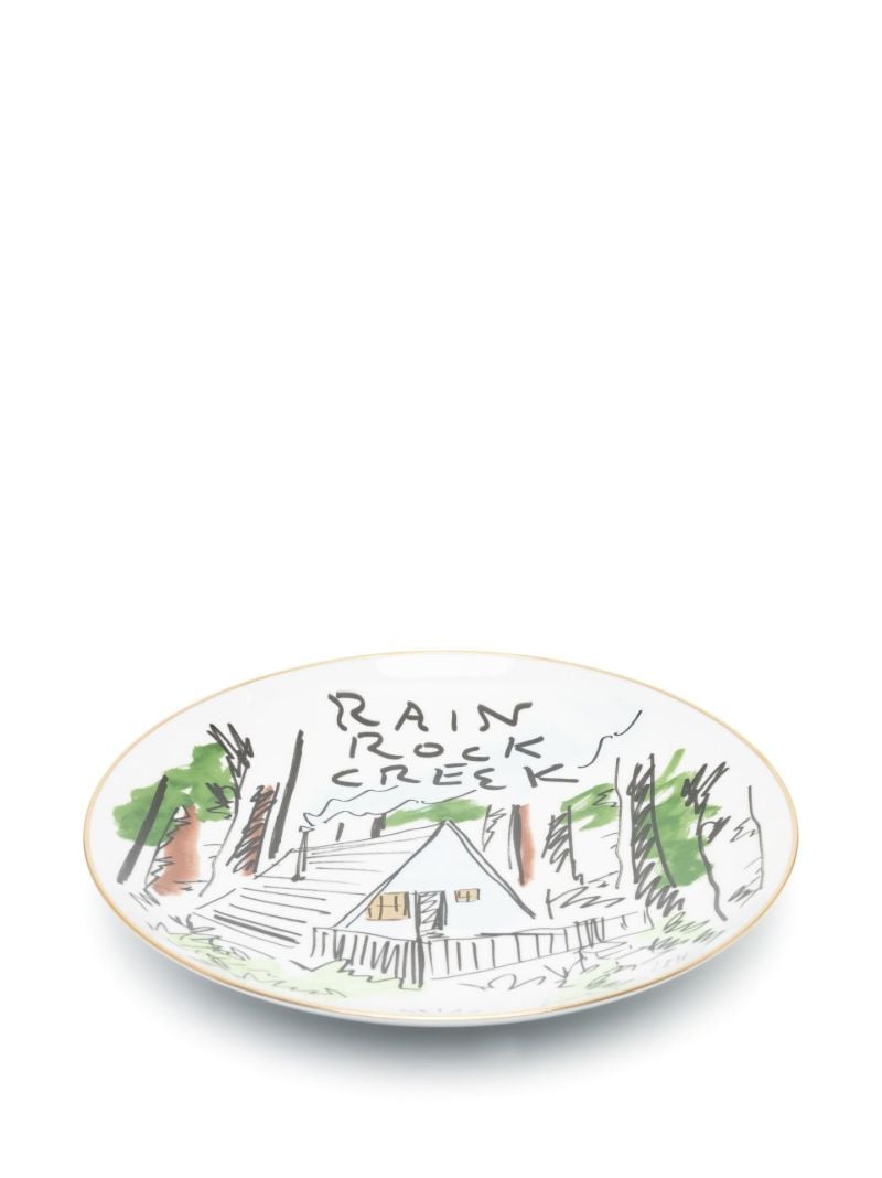 White Rain Rock Creek Graphic Print Plate