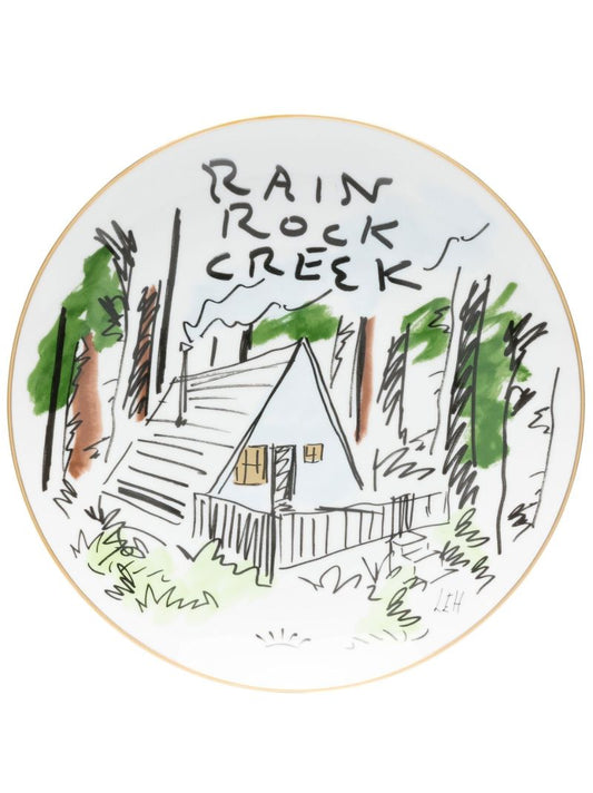 White Rain Rock Creek Graphic Print Plate