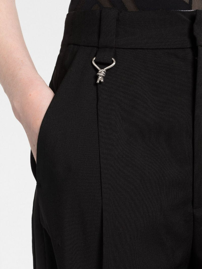 Black Trinity Tuxedo Wool Trousers