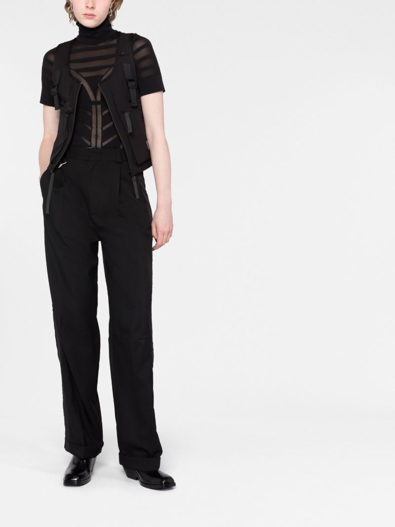 Black Trinity Tuxedo Wool Trousers