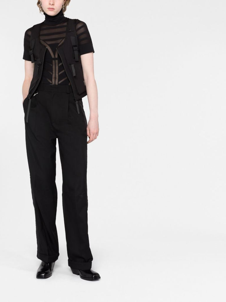 Black Trinity Tuxedo Wool Trousers