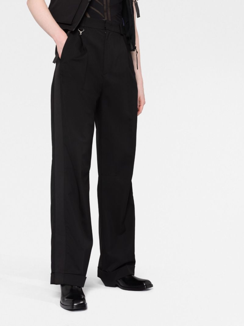 Black Trinity Tuxedo Wool Trousers