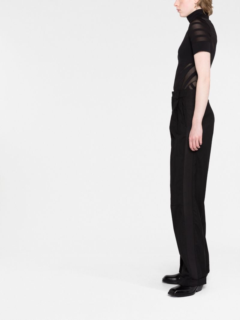 Black Trinity Tuxedo Wool Trousers