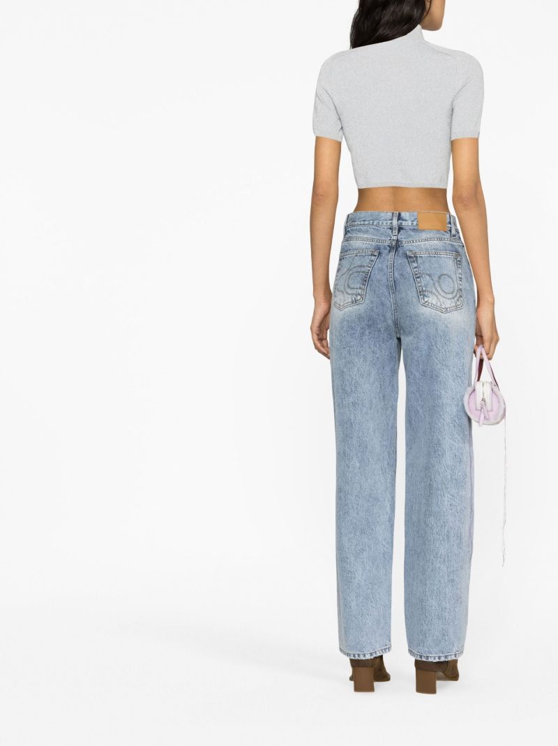Blue Benz Straight-leg Jeans