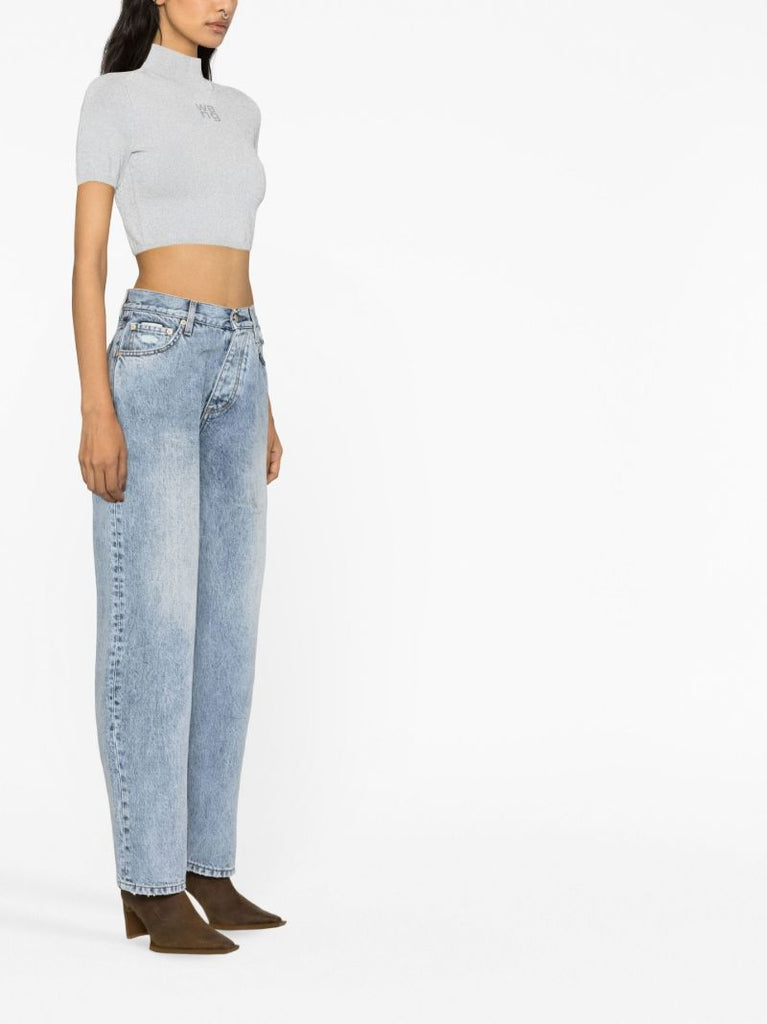 Blue Benz Straight-leg Jeans