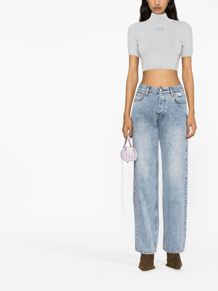 Blue Benz Straight-leg Jeans