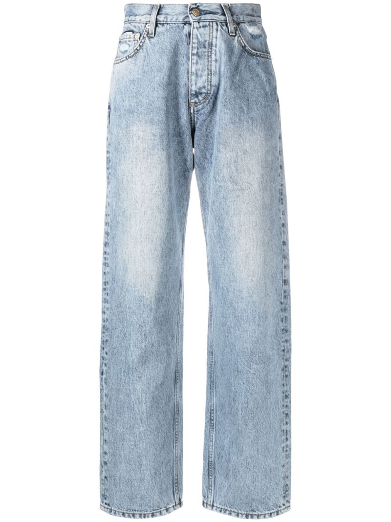 Blue Benz Straight-leg Jeans