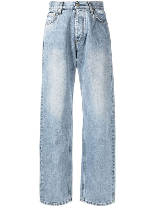 Blue Benz Straight-leg Jeans