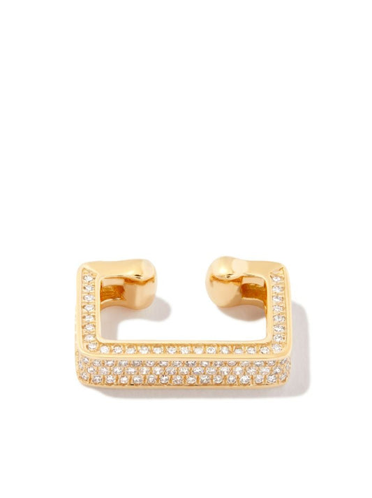 18k Yellow Gold Diamond PavÃ_x0083_Â© Deco Earcuff