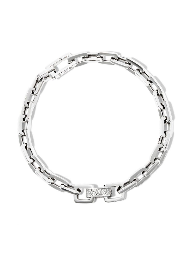 18k White Gold Mini Deco Diamond Bracelet