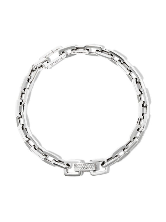 18k White Gold Mini Deco Diamond Bracelet