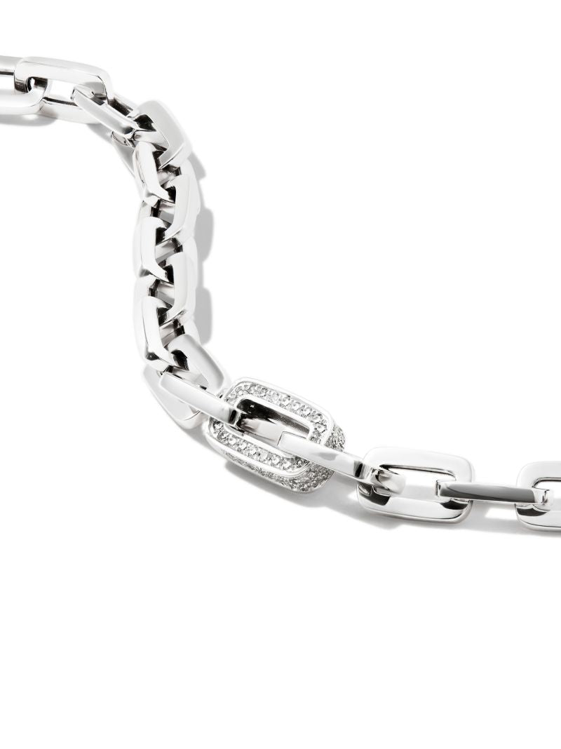 18k White Gold Mini Deco Diamond Bracelet