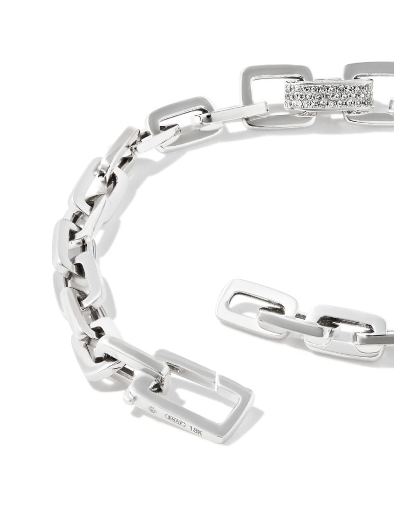 18k White Gold Mini Deco Diamond Bracelet
