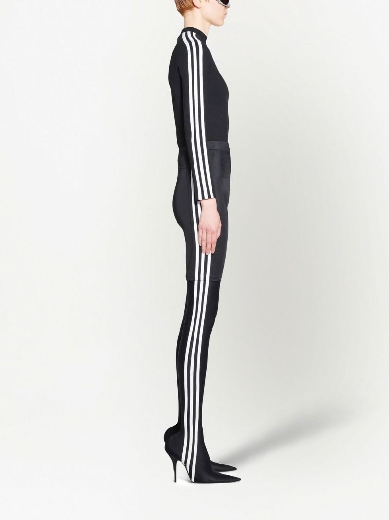 X Adidas Logo Embroidery Three-stripe Shorts