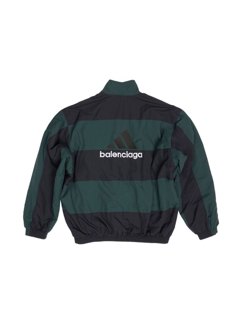 Green Striped Bomber Jacket