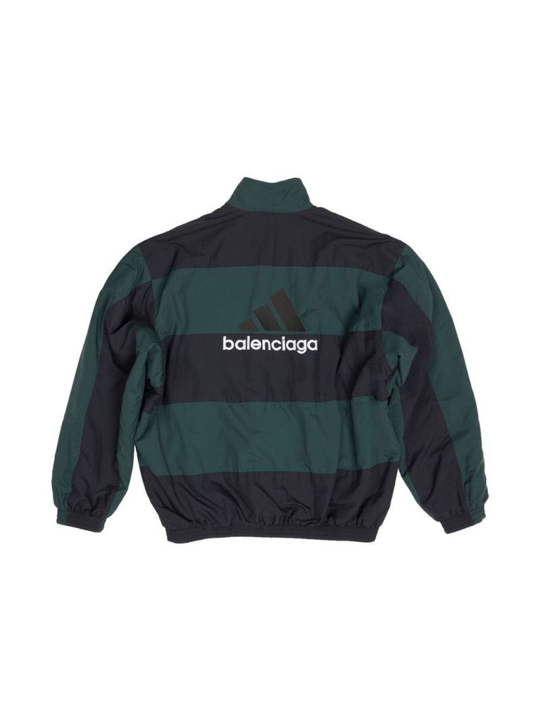 Green Striped Bomber Jacket