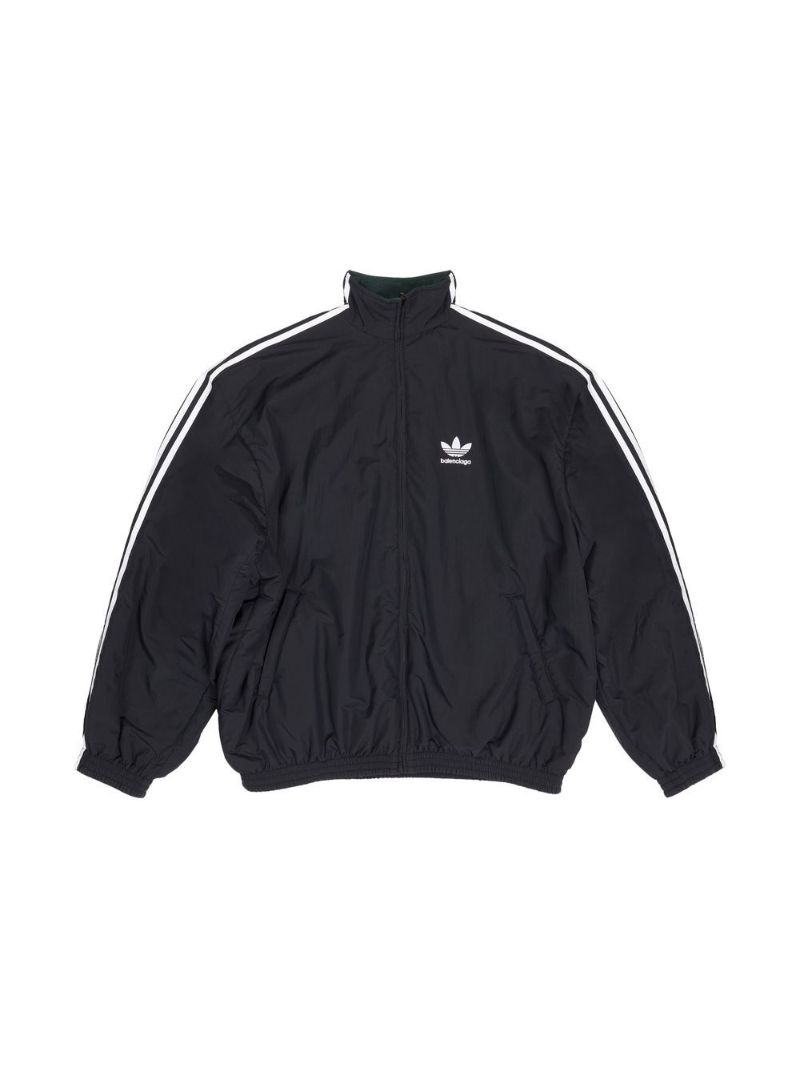 Green Striped Bomber Jacket