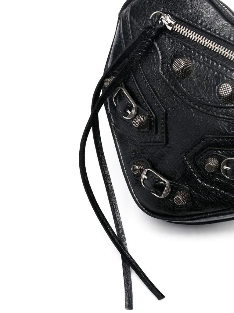 Black Le Cagole Mini Cross Body Bag