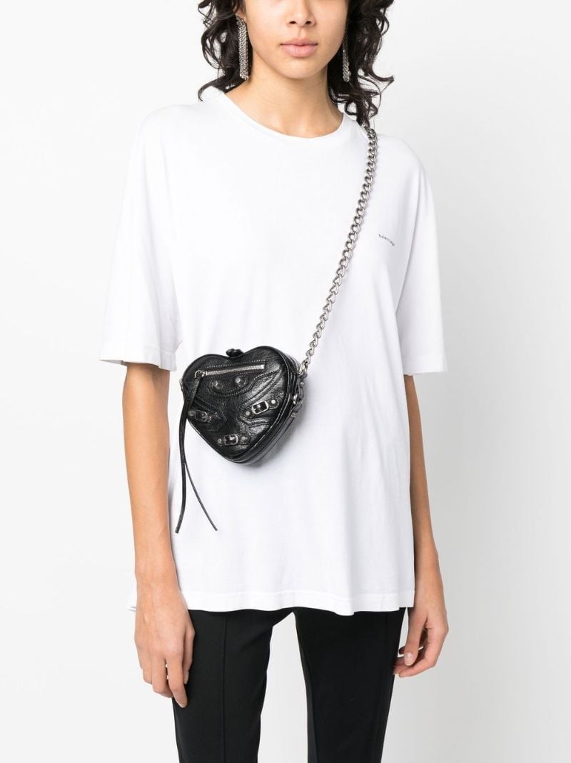 Black Le Cagole Mini Cross Body Bag