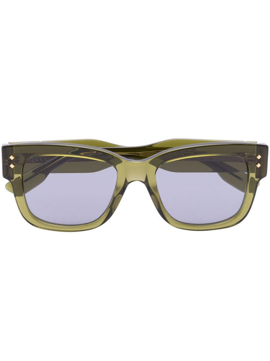 Green Rectangular Sunglasses