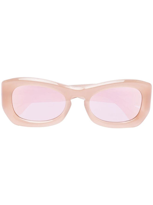 X Michael Bargo Neutral Temo Rectangle Sunglasses