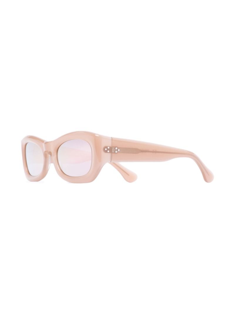 X Michael Bargo Neutral Temo Rectangle Sunglasses