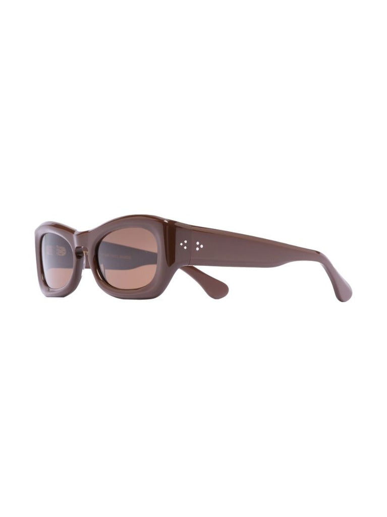X Michael Bargo Brown Temo Rectangle Sunglasses