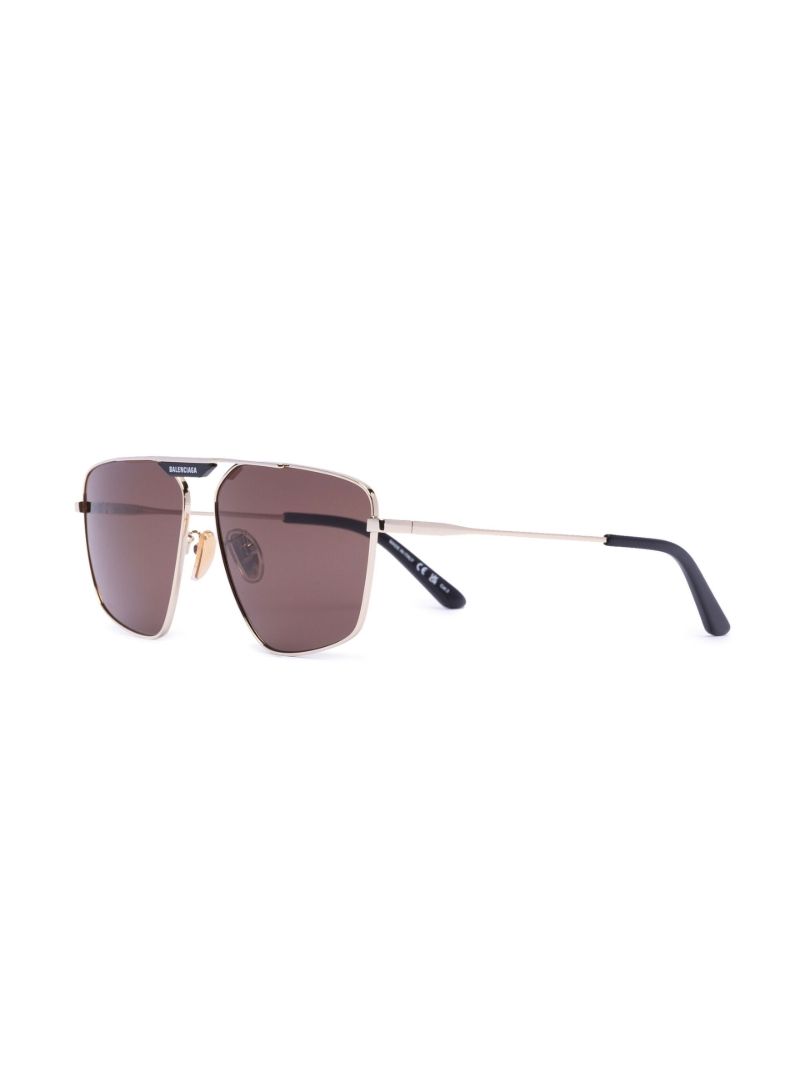 Gold-tone Pilot-style Sunglasses