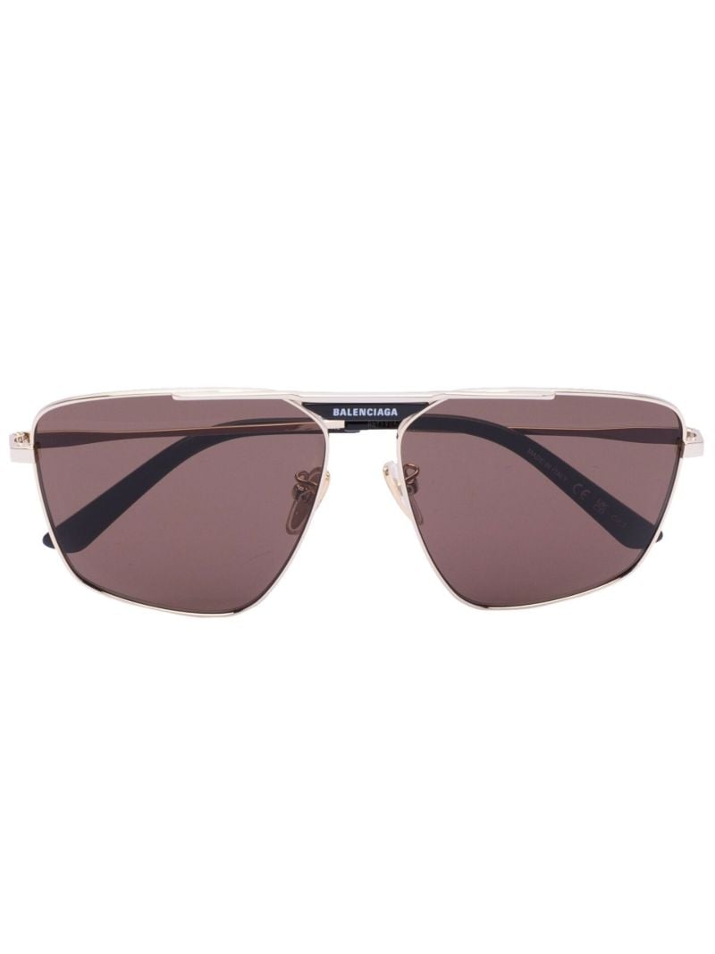 Gold-tone Pilot-style Sunglasses