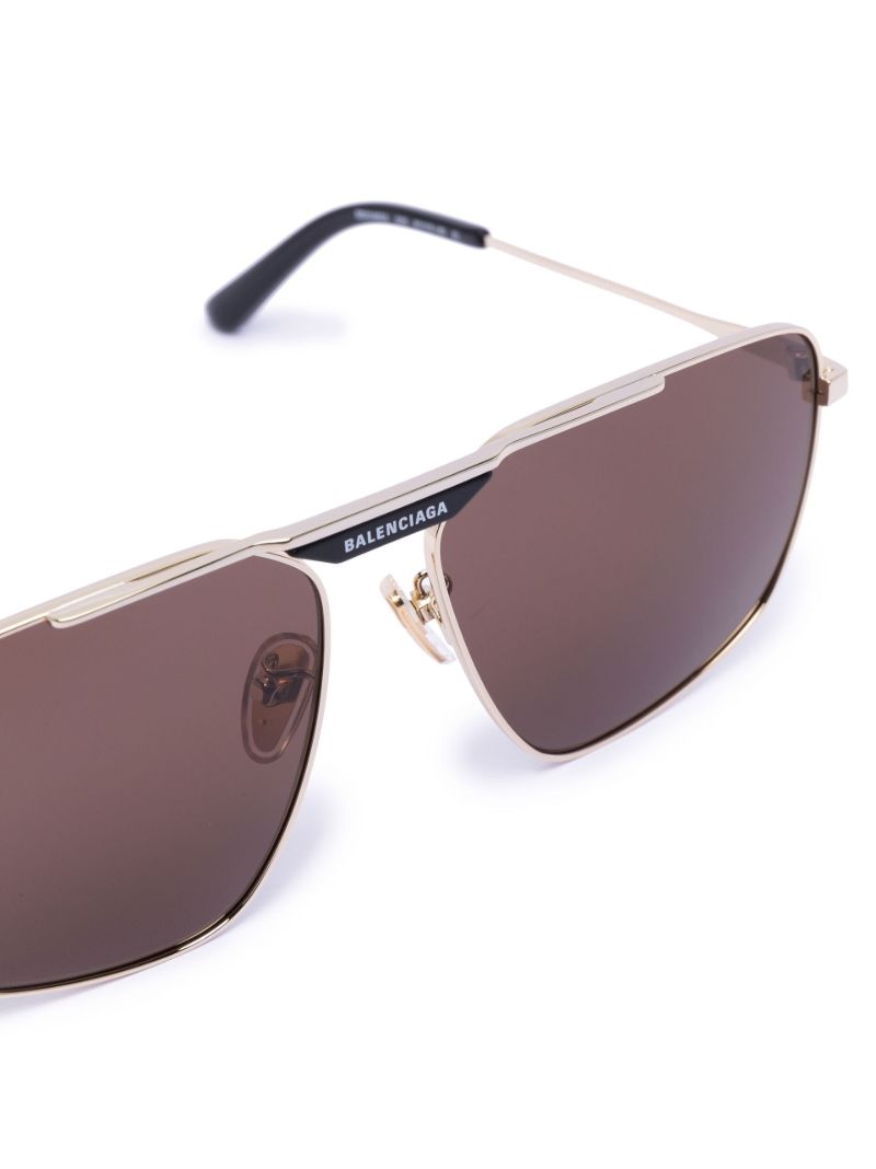 Gold-tone Pilot-style Sunglasses