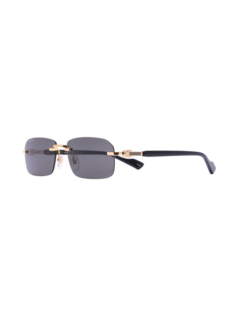 Black Rectangle Sunglasses