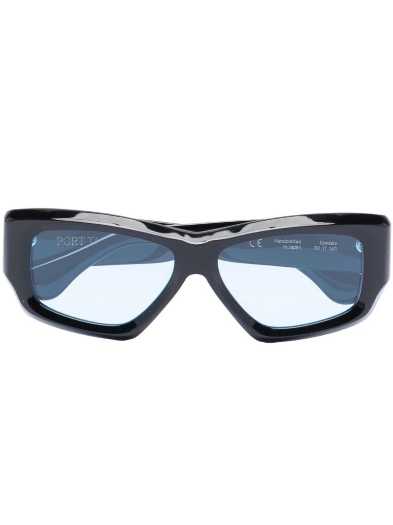 Black Kaswara Rectangle Sunglasses