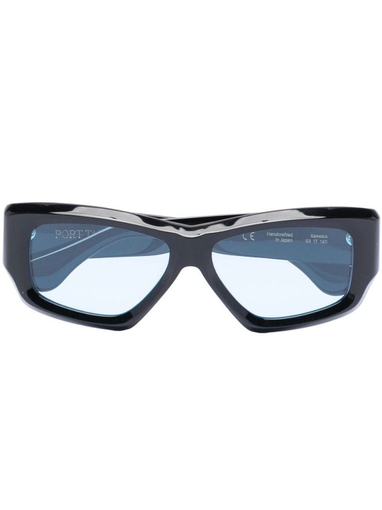 Black Kaswara Rectangle Sunglasses