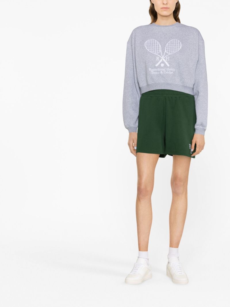 Grey Williams Cropped Sweatshirt