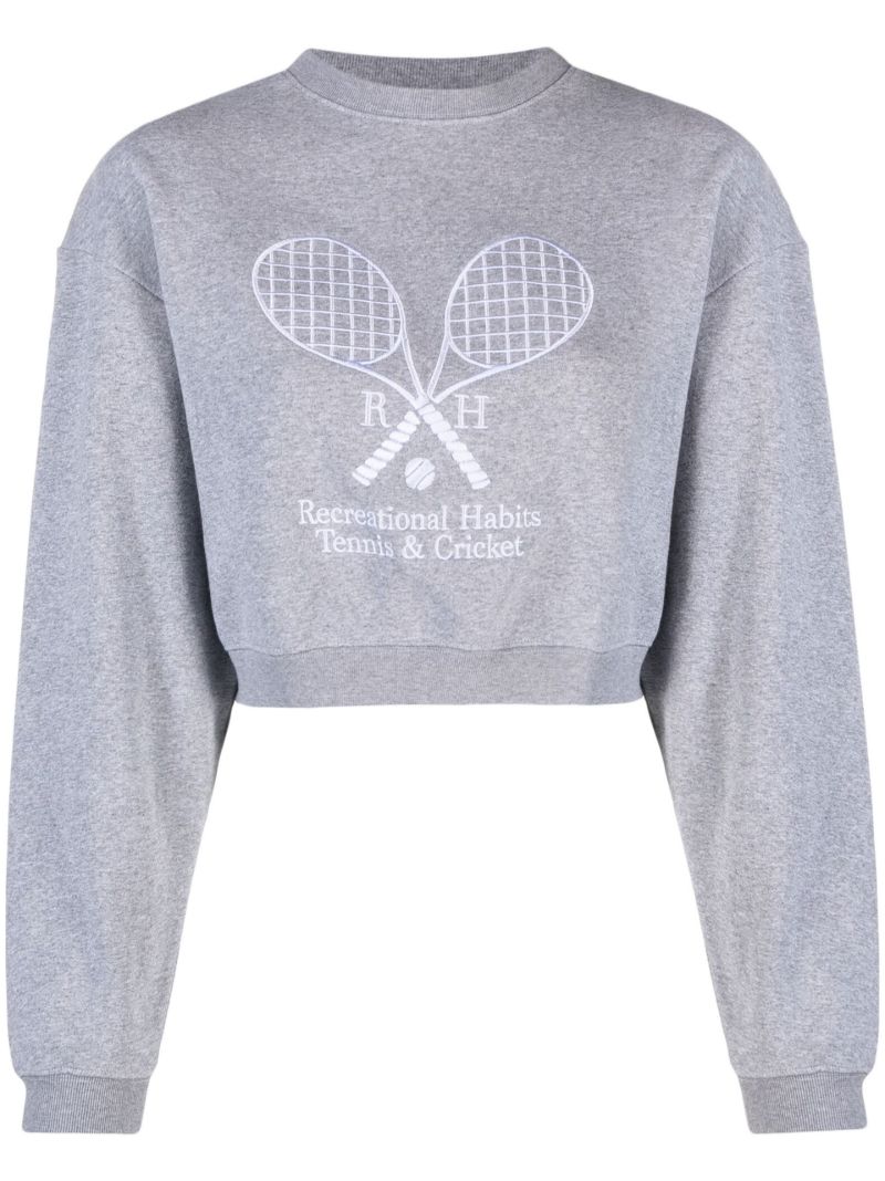 Grey Williams Cropped Sweatshirt